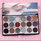 Miss Rose 18 Colors Sequins Glitter Powder High Gloss Pearly Eye shadow Palette