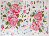 Wall stickers, Folina, floral decoration with pink peonies Ay9120