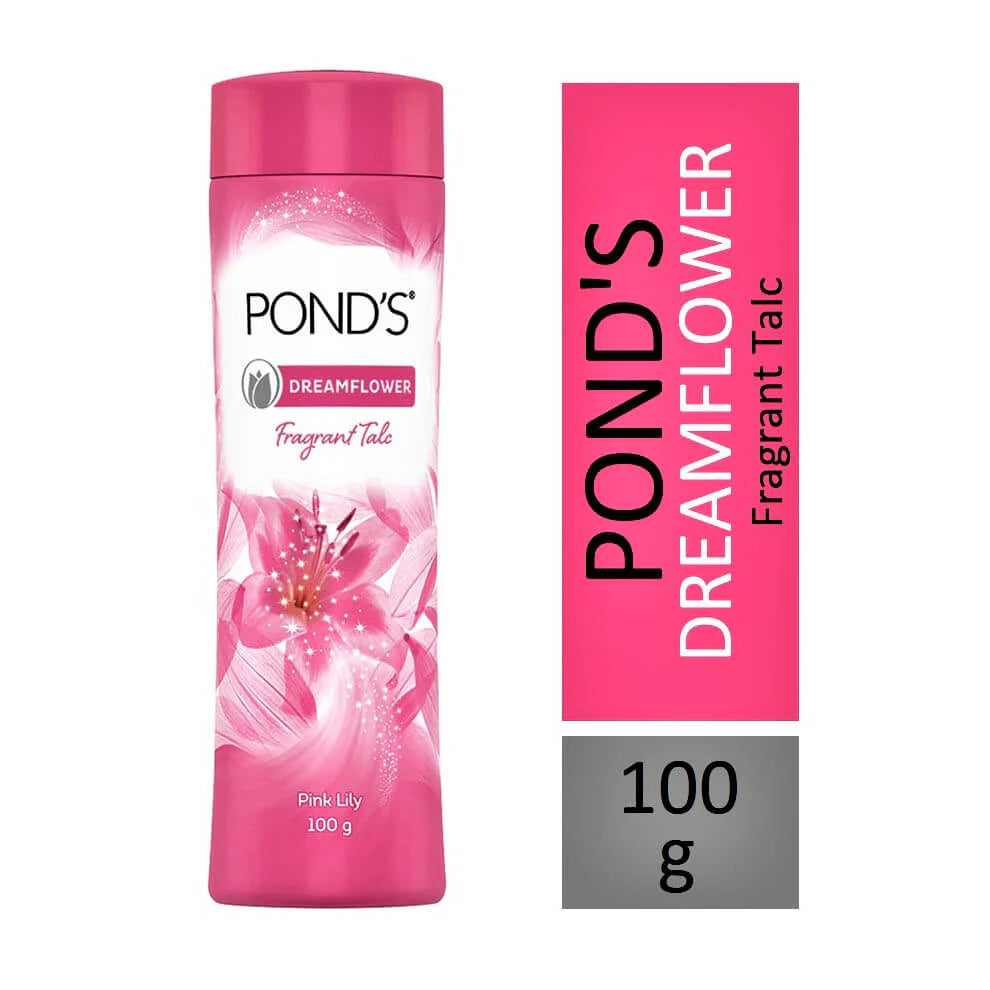 POND'S DREAM FLOWER FRAGRANT TALC - PINK LILY 400G  pdftpkz9b-1