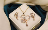 Necklace pendant Earrings Ethiopia wedding bridl jewelry sets for women