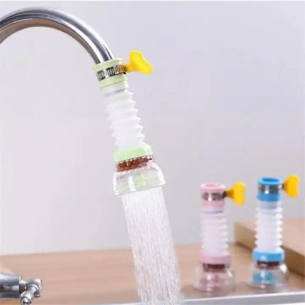 Kitchen Shower Splash Fan Faucet With Clip Water-saving Filter tap nozzle extended Each ( Random Color )