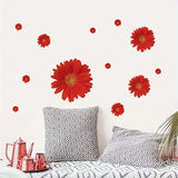 Interior Wall Sticker Gerberas Red size 45x60 ay6015a