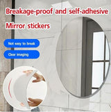 Flexible Self Adhesive Non-Glass Mirror Sticker, Self Adhesive Plastic Wall Mirror Sticker, Mirror Wall Sticker, Mirror Wall Sheets  - 400mm x 600mm  wsfrsrv1i-1