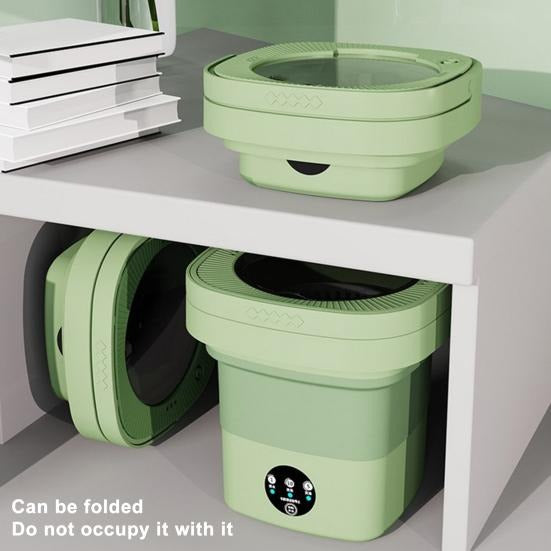 6.5L Portable Foldable Washing Machine Basket Random Color