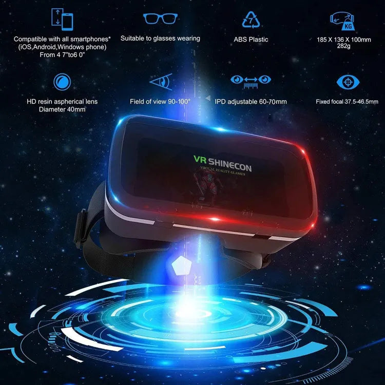 VR Box - 3D Virtual Reality Box. with remote ( black ) | Model - Vr shincorne.