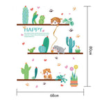 Prime SHISHIan Cute Cat Theme Family Room Window Wall Mural Decorative Decal Detachable ，Disco Ball Classroom Decor size 50x70 sk7190