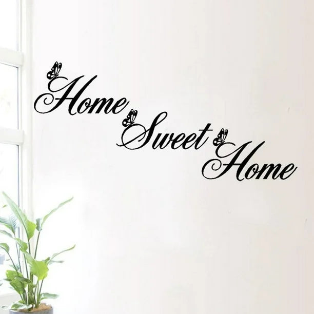 Sweet Home Proverb Wall Sticker Living Room Bedroom Wallpaper Decals Art Decor size 30x60 dzr2026