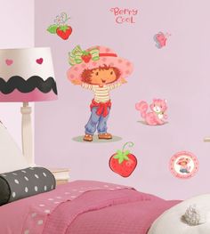 Pin by Carol Liebst on Strawberry shortcake nursery | Girl nursery room, Bedroom themes, Home decor decals