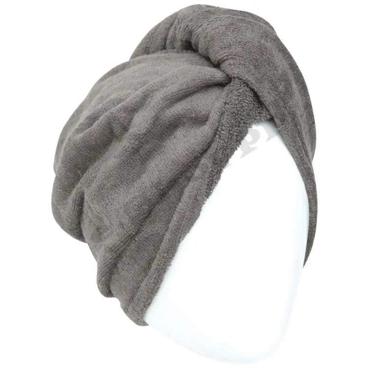 Hair Drying Towel Cap – Quick Dry, Soft & Absorbent Turban Wrap For Women | Anti-Frizz Hair Wrap Towel For Bathroom & Salon Use (Random Color)