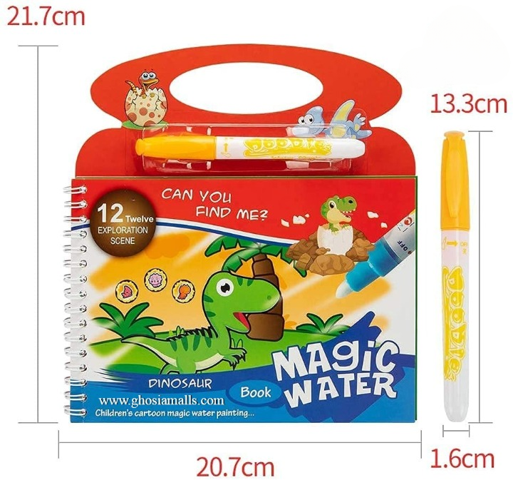 New Magic Water Book Painting Drawing Coloring Board Book Magic Water Pen (random book )
