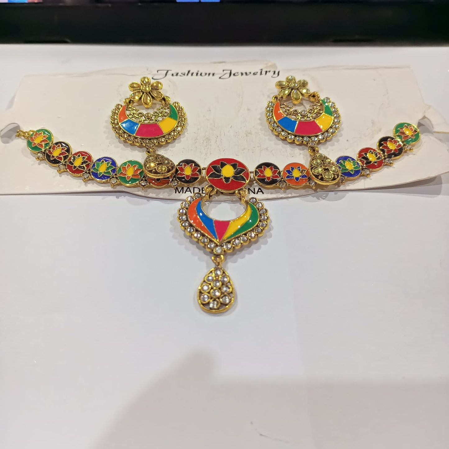 2021 Luxury Sparking Cubic Zircon Drop Earring Necklace Jewelry Sst Wedding Bridal jewelry sets
