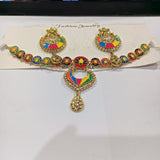 2021 Luxury Sparking Cubic Zircon Drop Earring Necklace Jewelry Sst Wedding Bridal jewelry sets