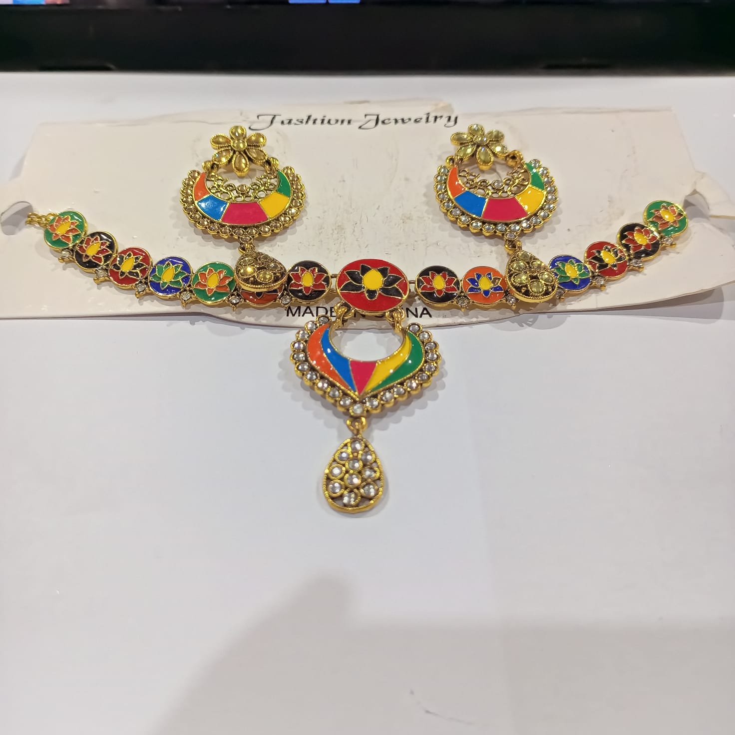 2021 Luxury Sparking Cubic Zircon Drop Earring Necklace Jewelry Sst Wedding Bridal jewelry sets