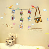 Wall Sticker XL8170 Warm Photo Wall Three Generations Removable Wall Sticker PVC Transparent Living Room Bedroom Decoration Mural