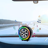 Wheel Shape Bluetooth Speaker | Wireless, Portable, AudioMusic, USB Rechargeable, for Outdoor Events (Random Color)