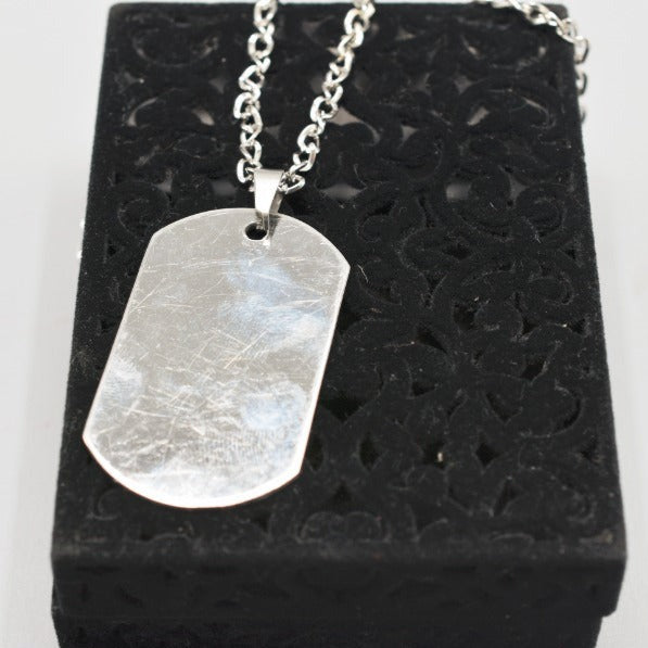 Tiffany & Co. Dog Tag Necklace in Sterling Silver