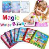 Magic Water Book Painting Drawing Coloring Board Book Doodle &amp; Magic Water Pen(random book )