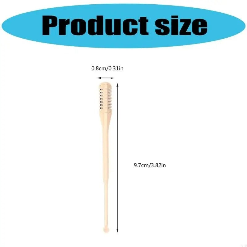 Pack of 2 Double-Sided Manual Nose Hair Trimmers – Safe &amp; Painless Grooming Tool for Men &amp; Women