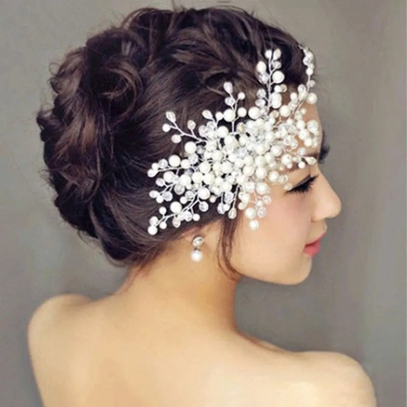Crystal Hair Combs Tiaras Rhinestone Pearl Bridal Hair Comb Headpiece Women Hair Jewelry Wedding Hair Accessories for Bride cpfrpdc5k-1