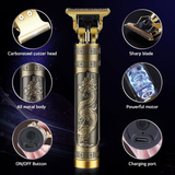 Metal Body Vintage T9 Trimmer & Hair Clipper for Men | USB Rechargeable Professional Hair Cutting Machine | Precision Beard & Hair Grooming Tool