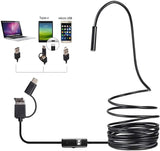 3 In 1 Type C / Micro USB / PC Endoscope Camera 3.5m With HD Lens, Adjustable LED Lights & IP67 Waterproof Design
