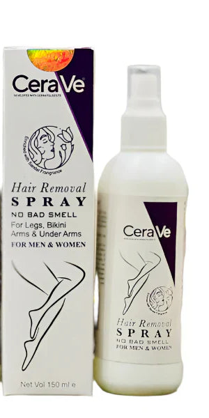 Cereve Hair Removal Spray for Women – Fast, Painless Hair Removal for Legs, Arms &amp; Body, Smooth Skin at Home | Hair Removal