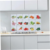 Kitchen Oil Proof Wall Sticker Heat Resistant Waterproof Self Adhesive Backsplash Cover for Kitchen Wall Protection