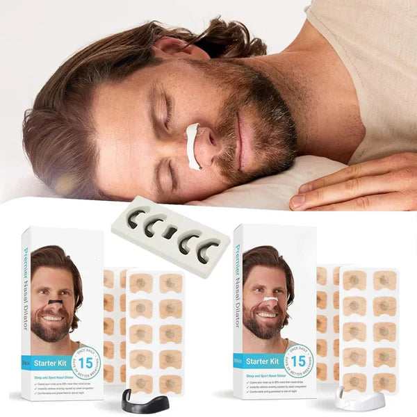 Sleep-Co Magnetic Nose Strips | Next-Gen Nasal Dilator Starter Kit For Easy Breathing, Anti-Snoring Relief, And Comfortable Sleep (4 Pcs Magnetic Nose Clips)