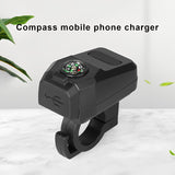 Motorcycle USB Charger with Compass – Fast Charging, Waterproof, 36-105V – Universal for Motorcycles &amp; E-Bikes