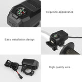 Motorcycle USB Charger with Compass – Fast Charging, Waterproof, 36-105V – Universal for Motorcycles &amp; E-Bikes