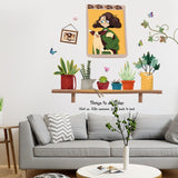 Homoyoyo Pegatinas De Pared De Dibujos Animados De Pvc Adhesivos Decorativos Para Paredes Diseño De Planta Para Habitación Infantil Salón Dormitorio Fácil De Quitar size 50 x70 xls7247