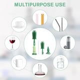 3-in-1 Silicone Baby Bottle Cleaning Brush Set – Pacifier, Straw, and Bottle Scrubber