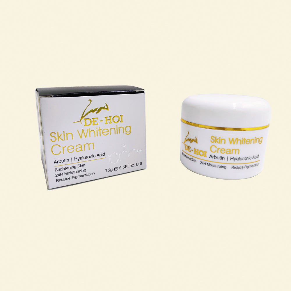 DE HOI Skin Whitening Cream – Brightening &amp; Moisturizing Face and Body Cream for Dark Skin - 75 gram
