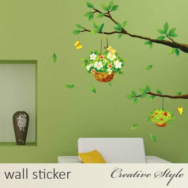 Wall stickers featuring trees, flowers, stylish Nordic designs, cats, oceans, windows, plants, and English alphabets. Removable wallpaper and wall decorations. size 25x45 tc1093
