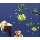 Wall stickers featuring trees, flowers, stylish Nordic designs, cats, oceans, windows, plants, and English alphabets. Removable wallpaper and wall decorations. size 25x45 tc1093