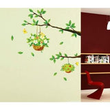 Wall stickers featuring trees, flowers, stylish Nordic designs, cats, oceans, windows, plants, and English alphabets. Removable wallpaper and wall decorations. size 25x45 tc1093