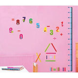 Wall Stickers Height Chart Numbers Kids Room Animal Wallpaper Stickers Wall Decals Interior Stickers Cat Cute Birthday Kids Room Disney size 50x70 ay745