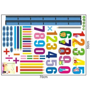 Wall Stickers Height Chart Numbers Kids Room Animal Wallpaper Stickers Wall Decals Interior Stickers Cat Cute Birthday Kids Room Disney size 50x70 ay745