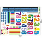 Wall Stickers Height Chart Numbers Kids Room Animal Wallpaper Stickers Wall Decals Interior Stickers Cat Cute Birthday Kids Room Disney size 50x70 ay745