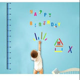 Wall stickers, English, height chart, alphabet, children's room, animal, wallpaper, wall sticker, interior sticker, cat, cute, birthday, Disney size 50x70 ay746