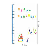 Wall stickers, English, height chart, alphabet, children's room, animal, wallpaper, wall sticker, interior sticker, cat, cute, birthday, Disney size 50x70 ay746