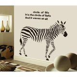 KAMAY's Abstract Zebra Wall Stickers Home Decoration Living Room Decal AY9057