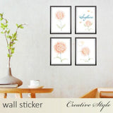 Stylish Scandinavian Wall Stickers with Trees, Flowers, Cats, Plants, Toilets, Flowerpots, and English Text. Removable Wallpaper Stickers. Wall Decor. Perfect for Redecorating or Gifting size 50x70 sk7111