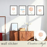 Stylish Scandinavian Wall Stickers with Trees, Flowers, Cats, Plants, Toilets, Flowerpots, and English Text. Removable Wallpaper Stickers. Wall Decor. Perfect for Redecorating or Gifting size 50x70 sk7111
