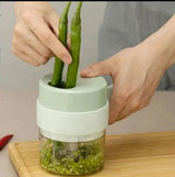 Electric Handheld Hammer Multi function Vegetable Cutter Set Food Chopper Vegetable Fruit Slicer,for Garlic Pepper Chili Onion Celery Ginger Meat