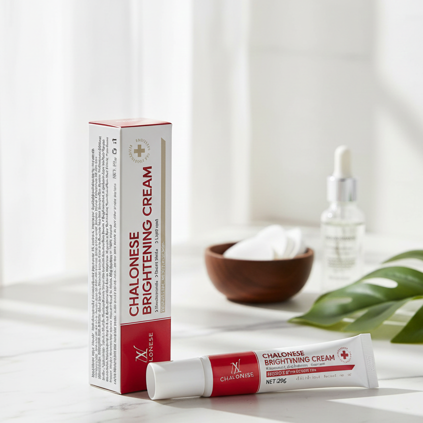 Chalonese Brightening Cream Providing Radiant Glow Gentle Care Everyday Skin Brightening Support - 20g
