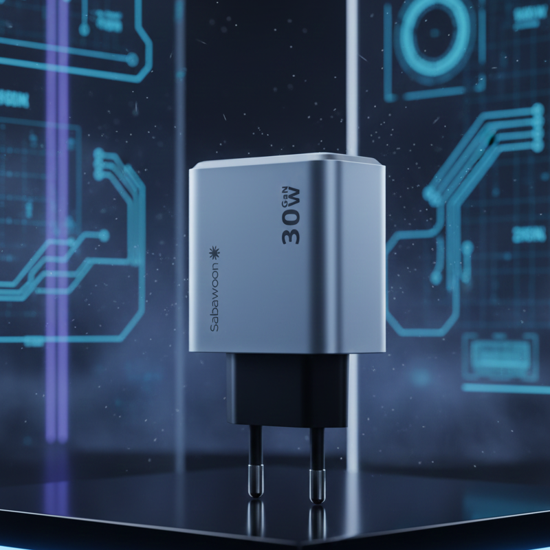 Sabawoon 30W GAN – Fast Charging Power Brick for All Devices without caple