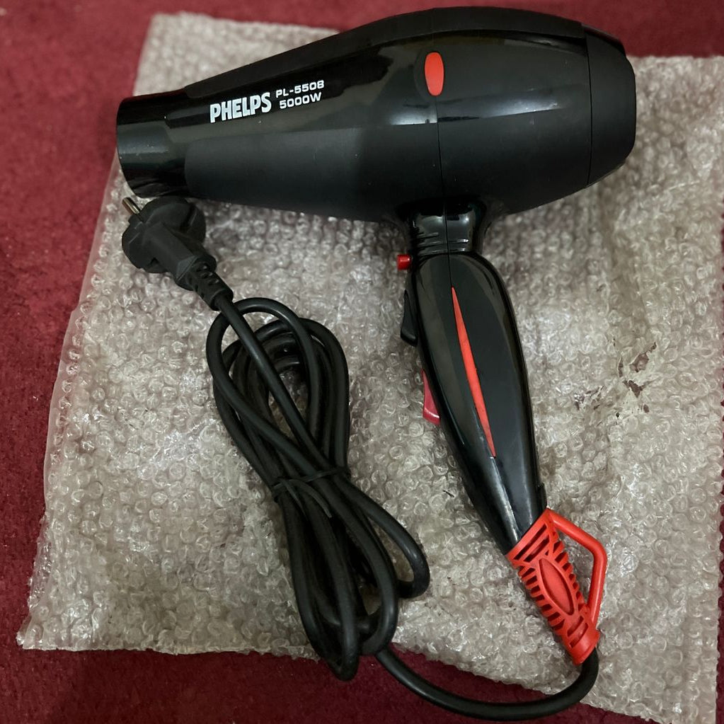 Phelps Hair Dryer Model PL 5508 Compact Build Perfect Choice For Daily Hair Styling Needs