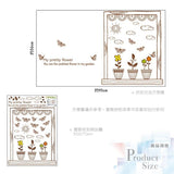 Wall Art Seamless Wall Stickers for Windowsills and Potted Plants - In Stock, Interior Design, Won't Damage Walls, Creative DIY Exhibition Decorations, Living Room Renovation size 50x70 ay7009