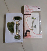 Original Jade Roller & Gua Sha Facial Massage Set – Natural Jade Beauty Tool